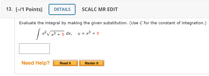 Solved Points Details Scalc Mr Edit Evaluate The Chegg