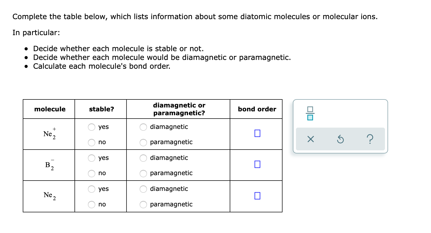 Solved Complete The Table Below Which Lists Information Chegg