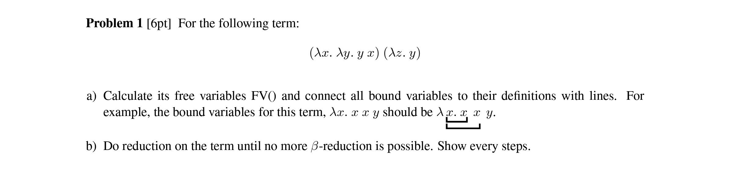 Solved Problem 1 6pt For the following term Aa Ag Ở c Chegg