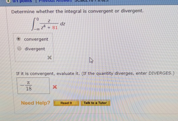 Solved Determine Whether The Integral Is Convergent Or Chegg