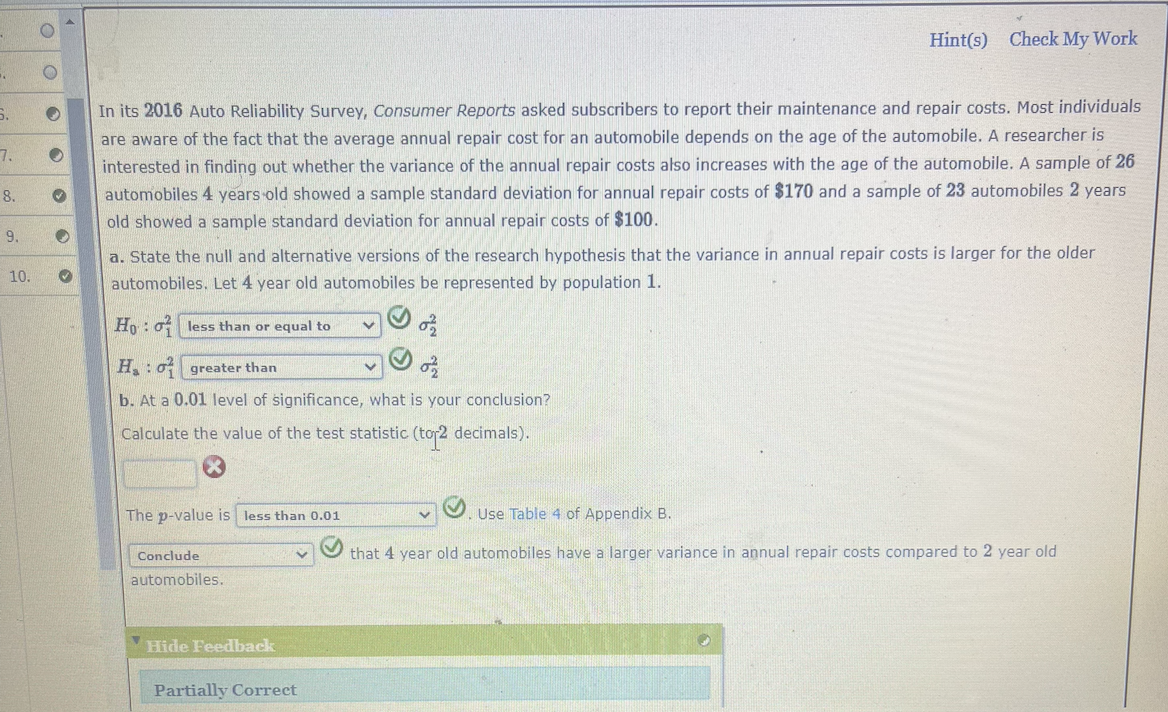 Solved In Its Auto Reliability Survey Consumer Reports Chegg