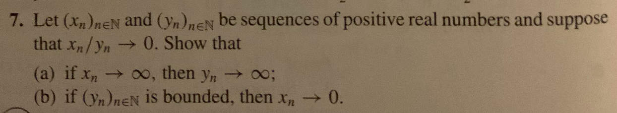 Solved Let Xn Nen And Yn Nen Be Sequences Of Positive Chegg