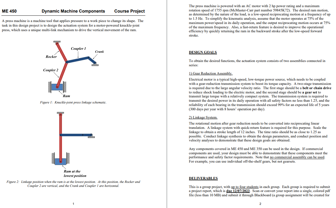 Solved I Need Help Creating A Gear Reduction And Linkage Chegg