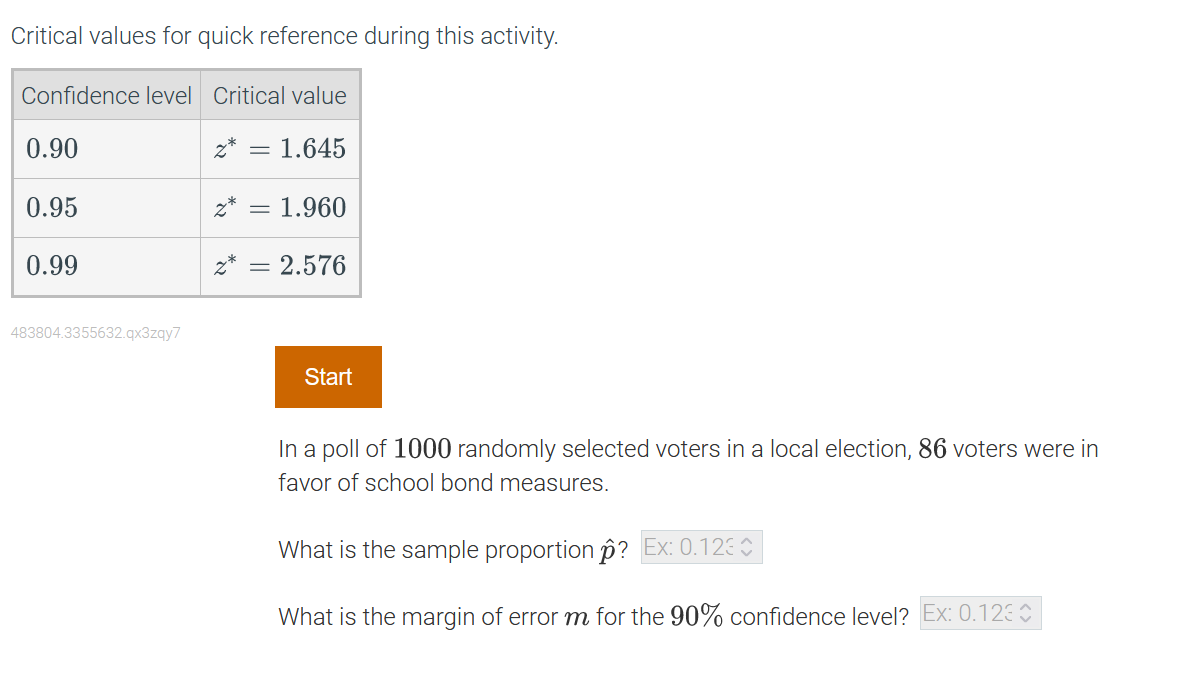 Solved Critical Values For Quick Reference During This Chegg