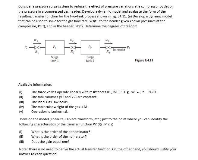 Consider A Pressure Surge System To Reduce The Effect Chegg