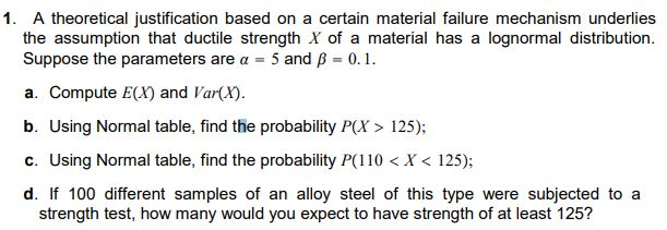 Solved 1 A Theoretical Justification Based On A Certain Chegg