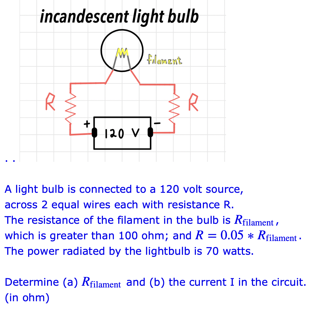 Solved A Light Bulb Is Connected To A 120 Volt Chegg