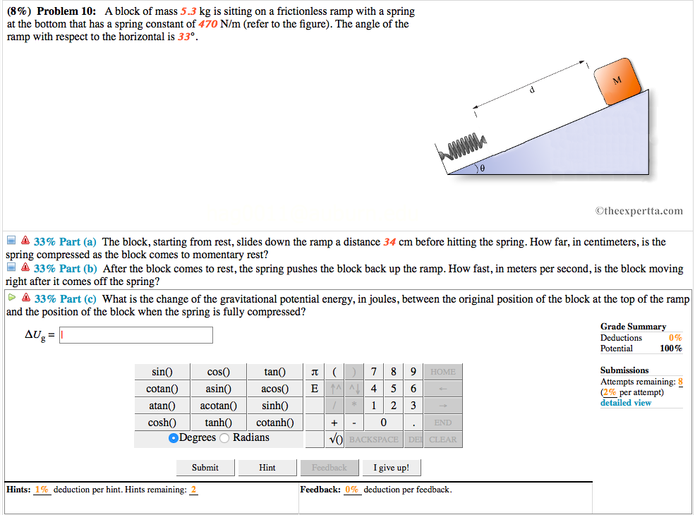 Solved Problem A Block Of Mass Kg Is Sitting Chegg