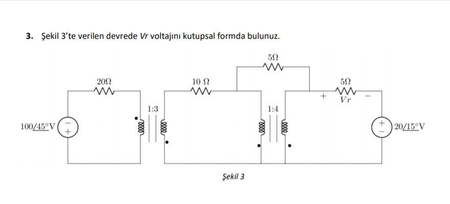 Solved N The Circuit Below Find The Vr Voltage In The Chegg