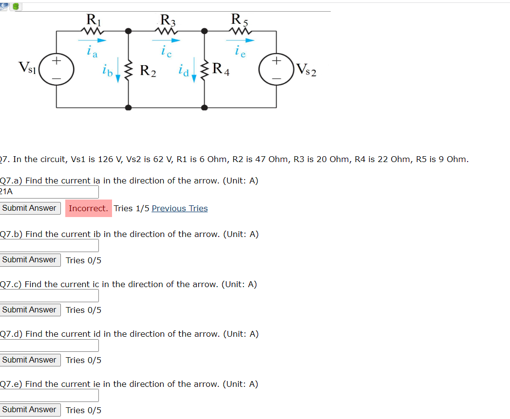 Solved In The Circuit Vs Is V Vs Is V R Is Chegg