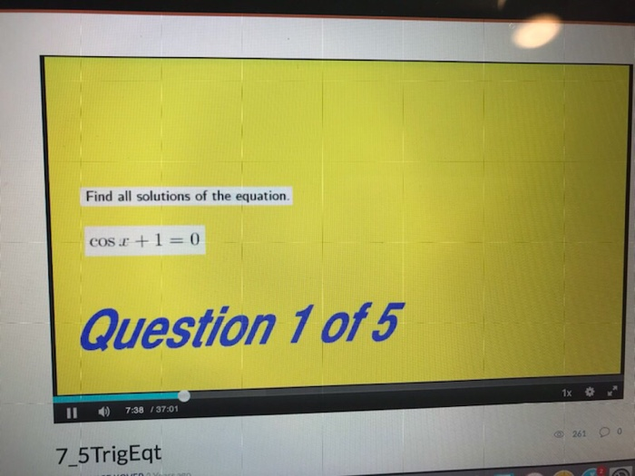 Solved Find All Solutions Of The Equation Cos R Chegg