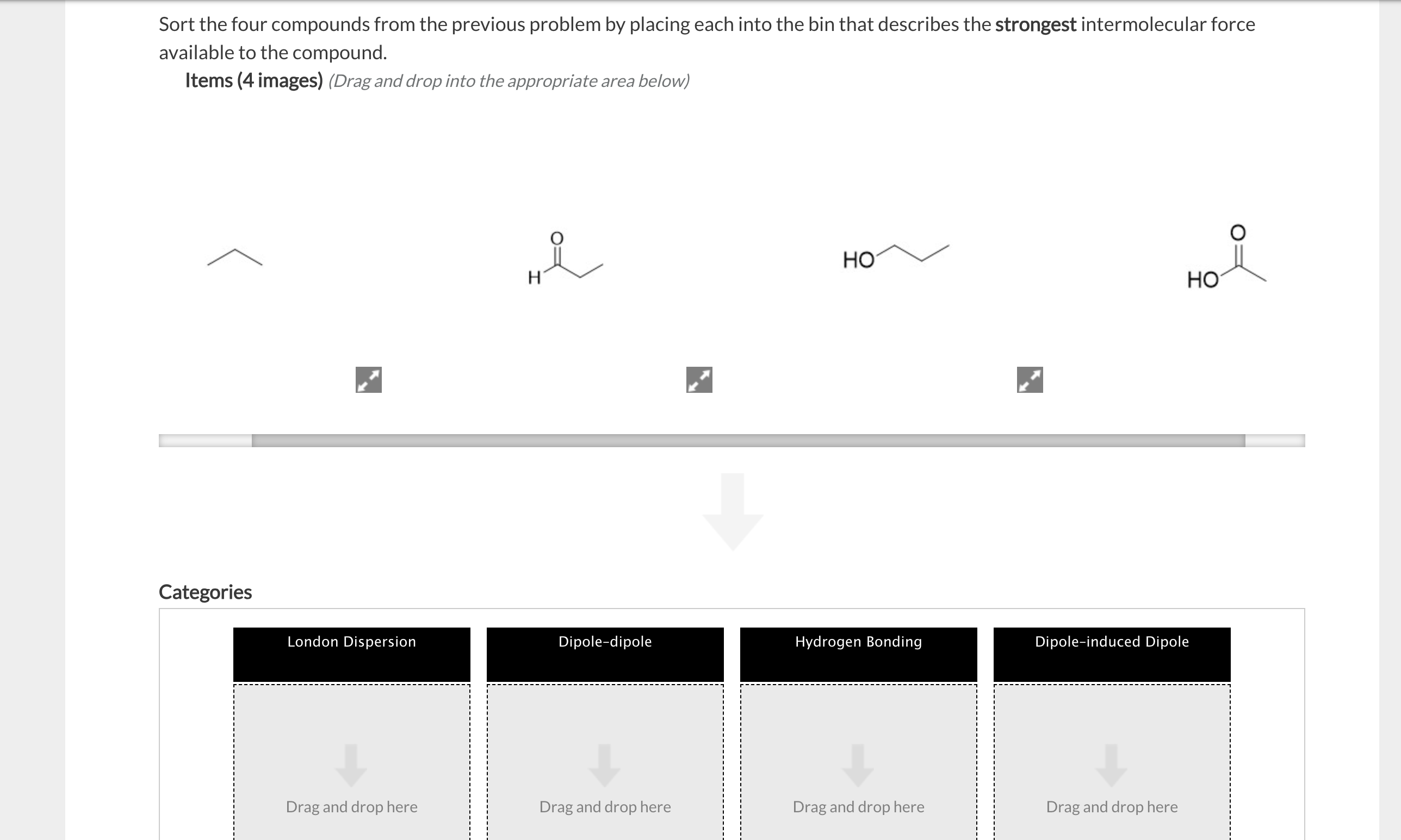 Solved Sort The Four Compounds From The Previous Problem By Chegg