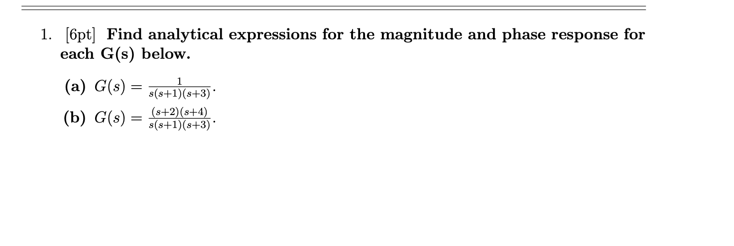 Solved Pt Find Analytical Expressions For The Chegg