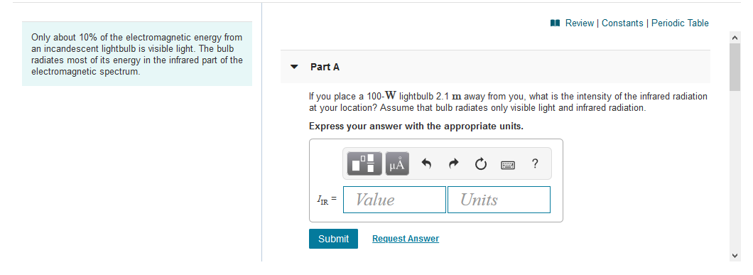 Solved A Review Constants Periodic Table Only About 10 Of Chegg