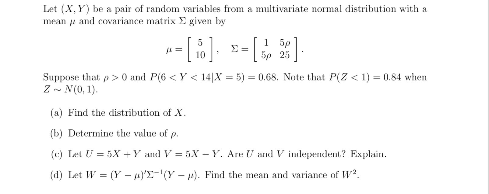 Solved Let X Y Be A Pair Of Random Variables From A Chegg