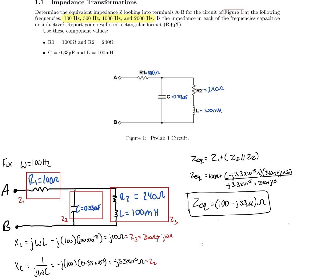 Solved Determine The Equivalent Impedance Z Looking Into Chegg