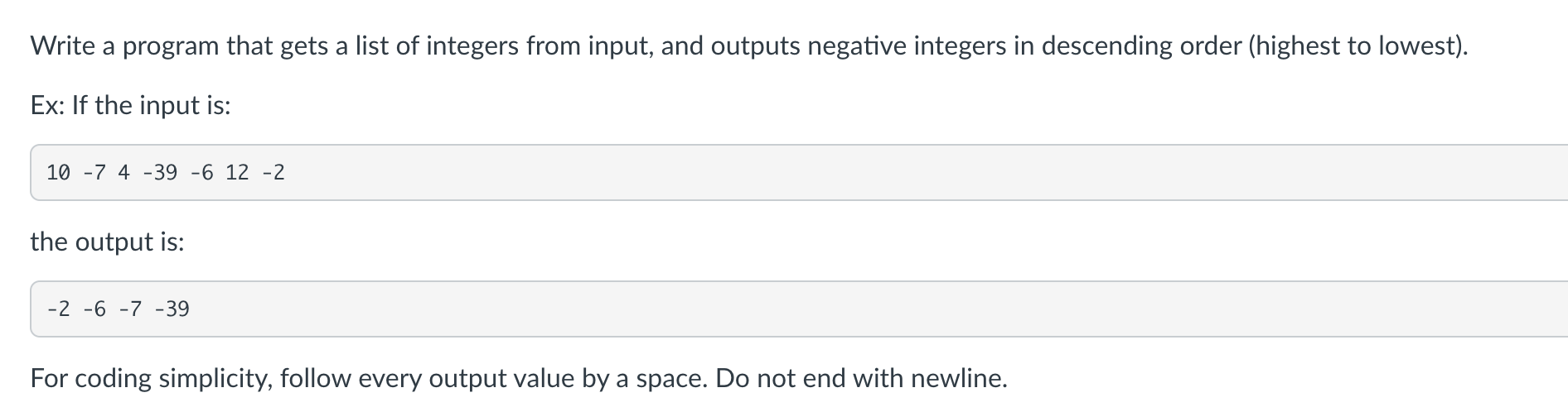 Solved Write A Program That Gets A List Of Integers From Chegg