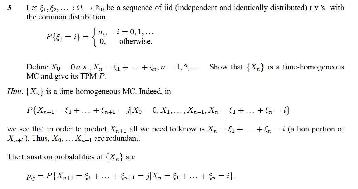 Solved Let N Be A Sequence Of Iid Independent Chegg