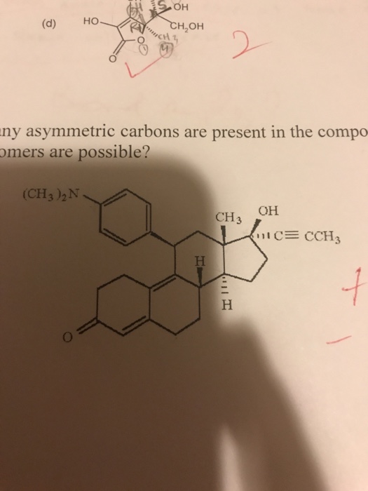 Solved How Many Asymmetric Carbons Are Present In The Chegg