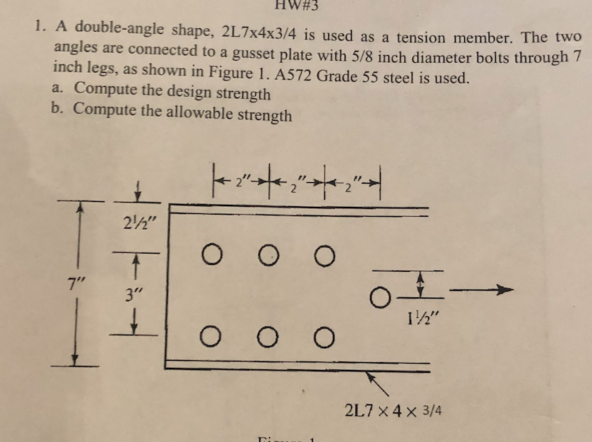 Solved A Double Angle Shape L X X Is Used As A Chegg