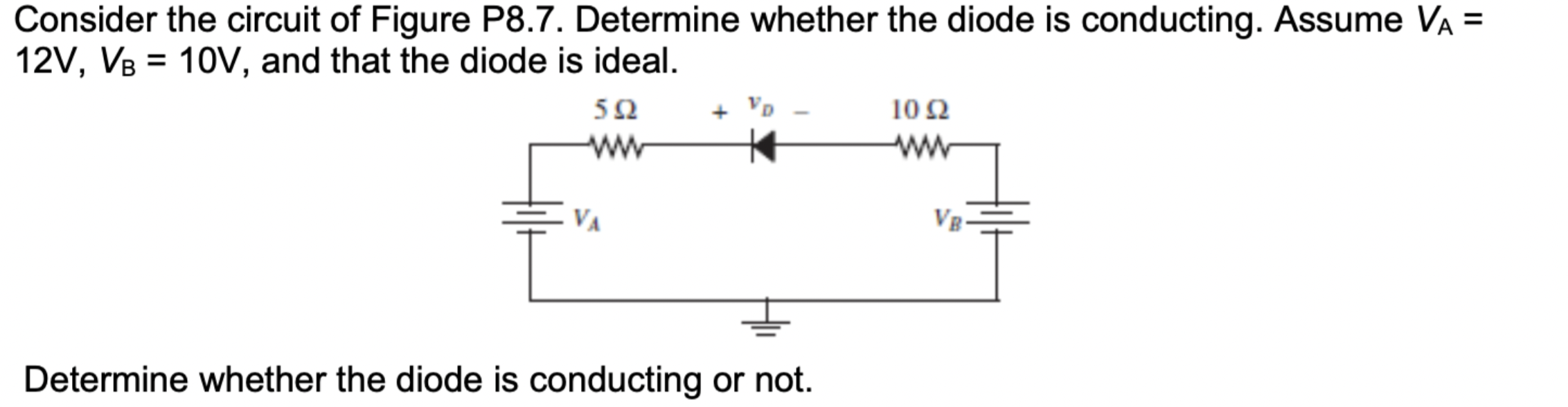 Solved Consider The Circuit Of Figure P Determine Chegg