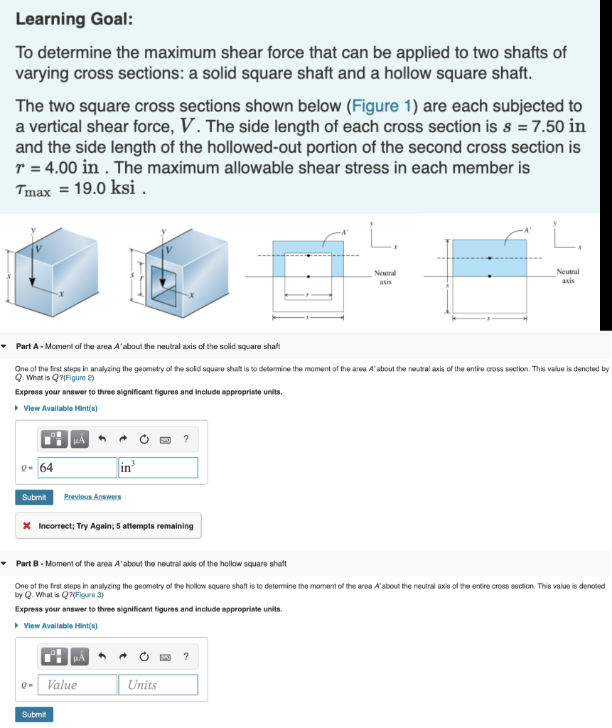 Solved Learning Goal To Determine The Maximum Shear Force Chegg