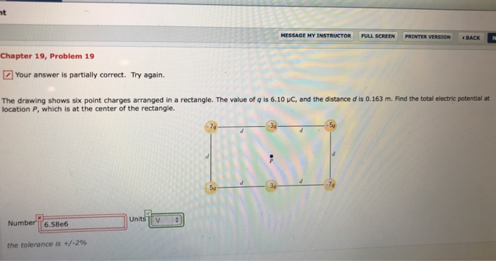 Solved The Drawing Shows Six Point Charges Arranged In A Chegg