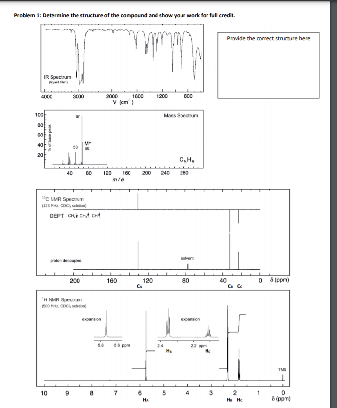 Solved Chem Combined Spectroscopy Problems Worksheet Chegg