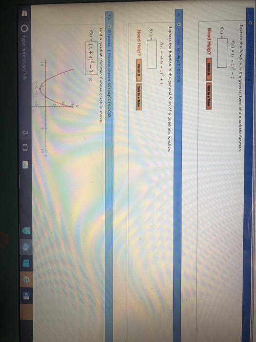 Solved Quadratic Equation Chegg