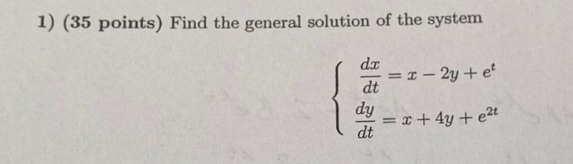 Solved SYSTEMS OF DIFFERENTIAL EQUATIONSSOLVE PARTICULAR Chegg