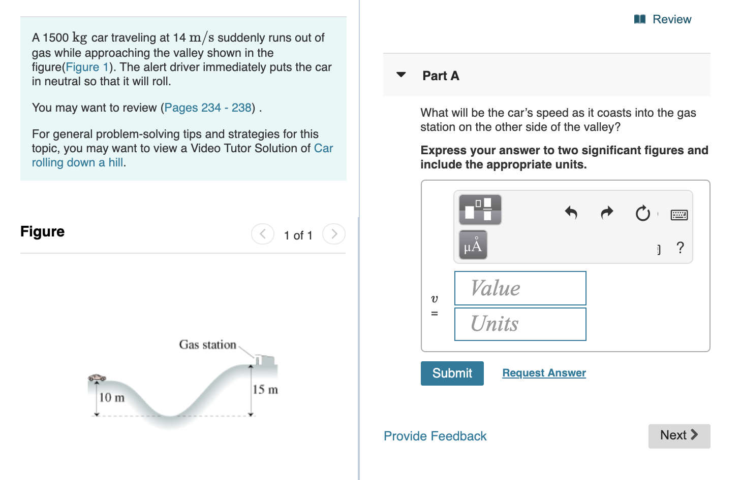 Solved I Review A Kg Car Traveling At M S Suddenly Chegg