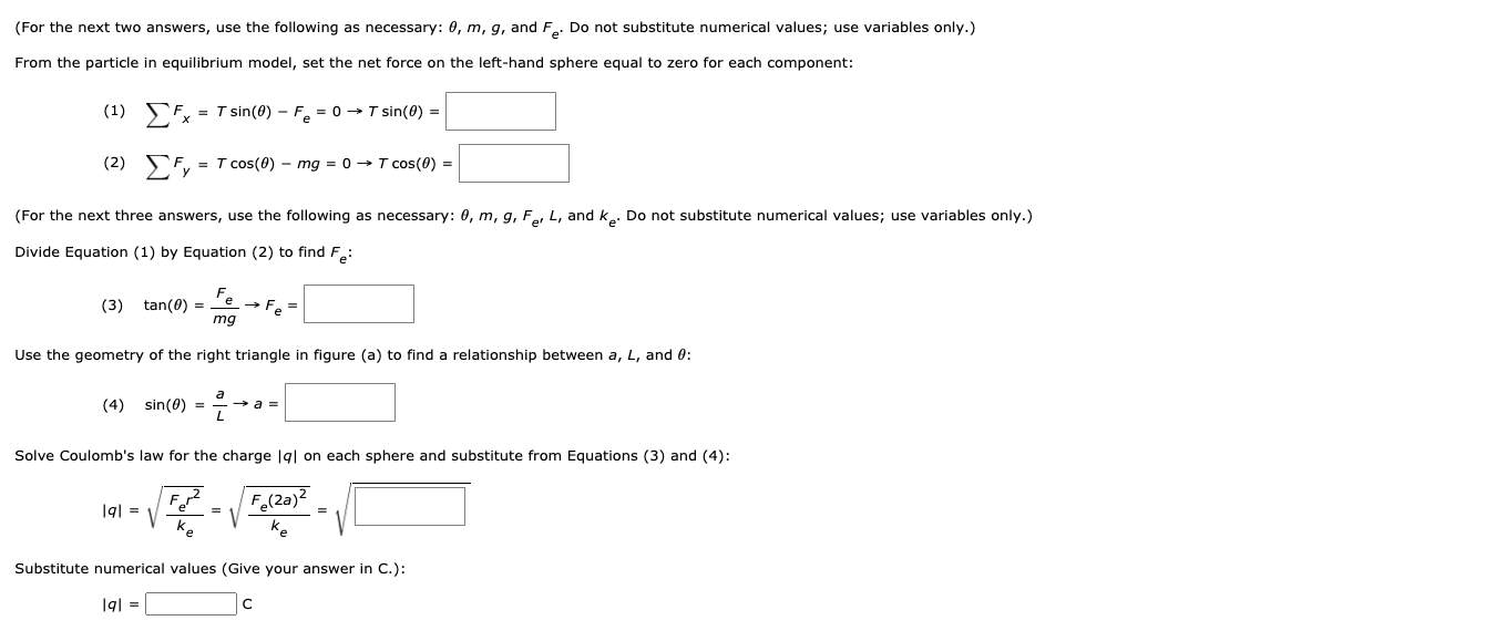 Solved Two Identical Small Charged Spheres Each Having Chegg