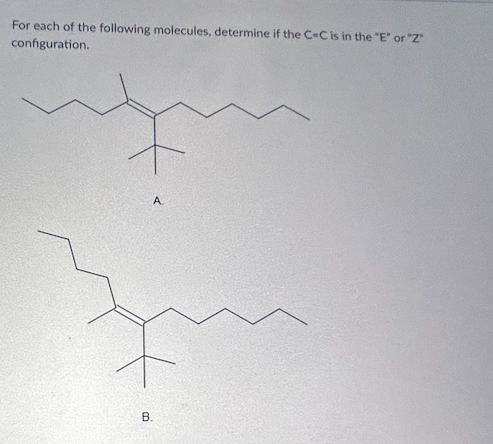 Solved For Each Of The Following Molecules Determine If The Chegg