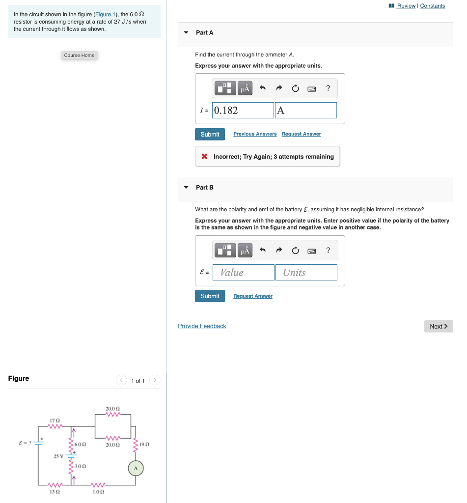 Solved A Review Constants In The Circuit Shown In The Figure Chegg