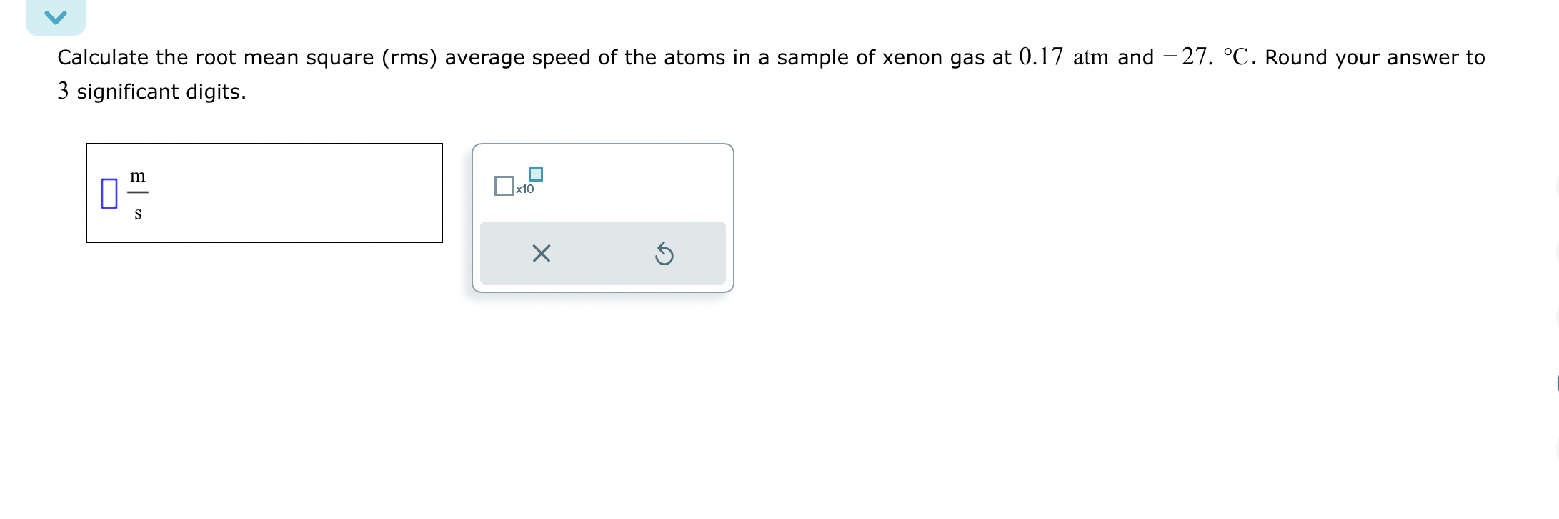 Solved Calculate The Root Mean Square Rms Average Speed Chegg