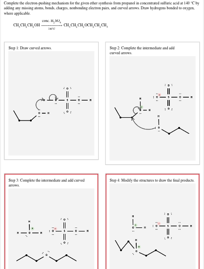 Solved Complete The Electron Pushing Mechanism For The Given Chegg