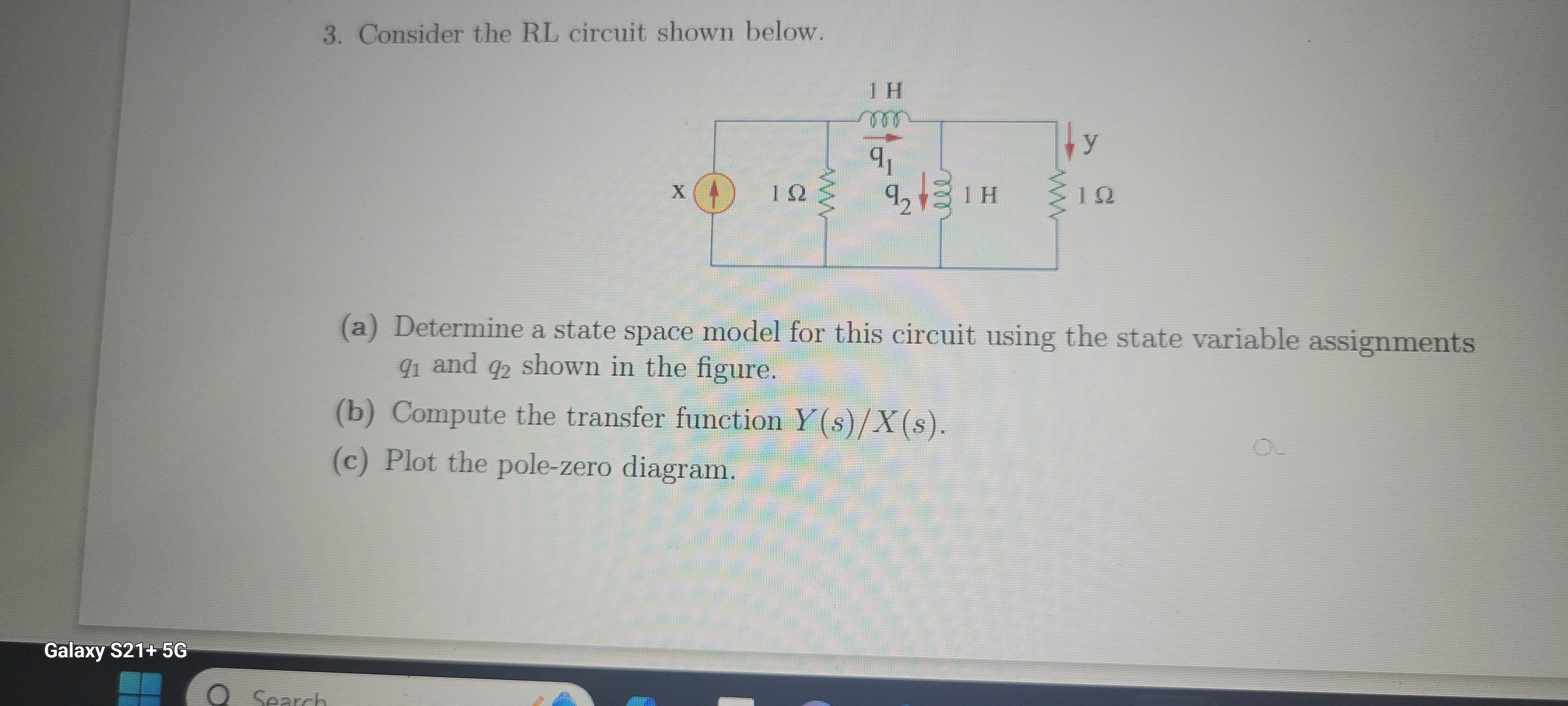 Solved 3 Consider The RL Circuit Shown Below A Determine Chegg