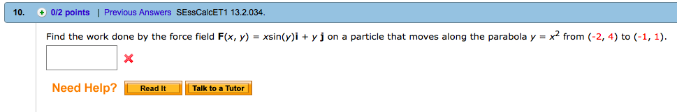 Solved Points Previous Answers Sesscalcet Chegg