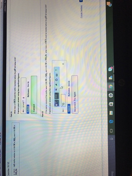 Solved A Ml Buffer Solution Is M In Nh And Chegg