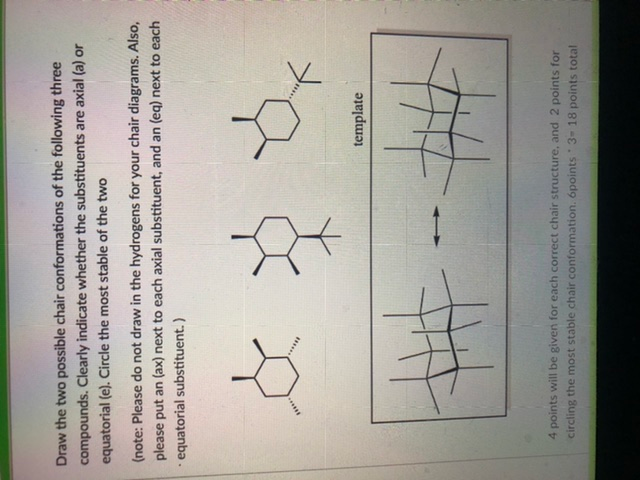 Solved Draw The Two Possible Chair Conformations Of The Chegg