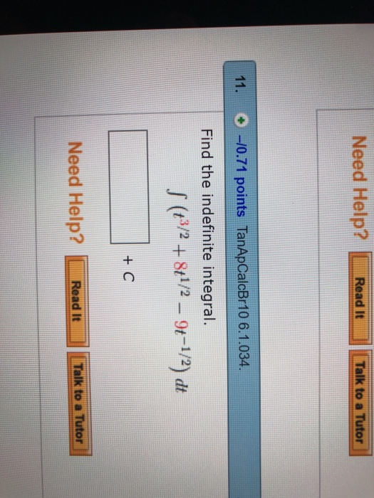 Solved Need Help Read It Talk To A Tutor Points Chegg