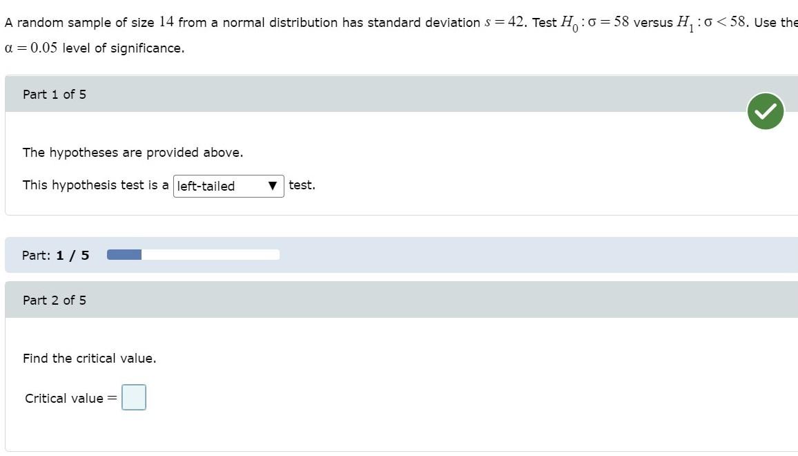 Solved A Random Sample Of Size From A Normal Distribution Chegg