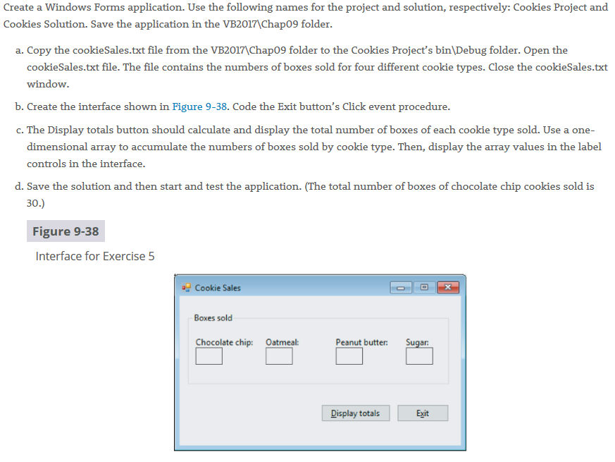 Create A Windows Forms Application Use The Following Chegg