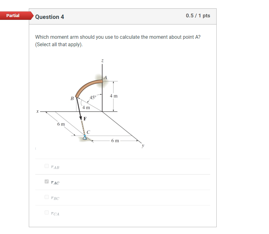 Solved Question 4Which Moment Arm Should You Use To Chegg