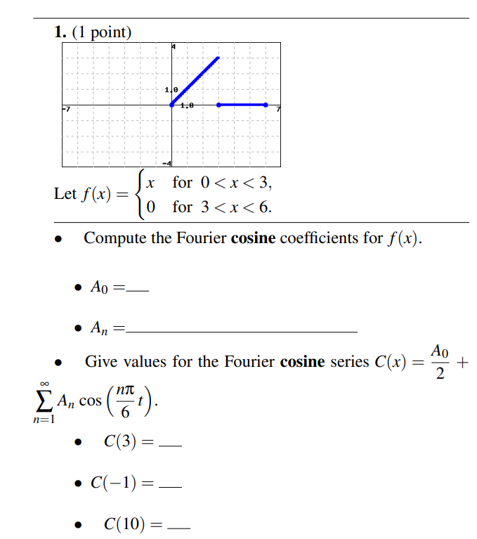 Solved Compute The Fourier Sine Coefficients For F X Bn Chegg