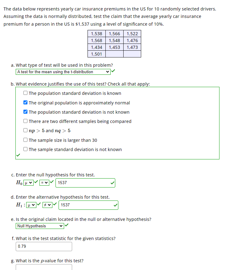 Solved The Data Below Represents Yearly Car Insurance Chegg