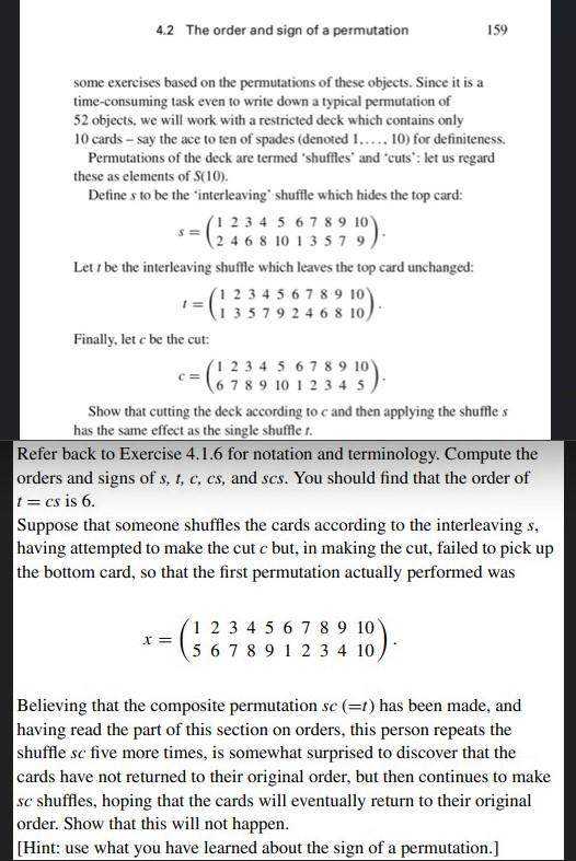 Some Exercises Based On The Permutations Of These Chegg