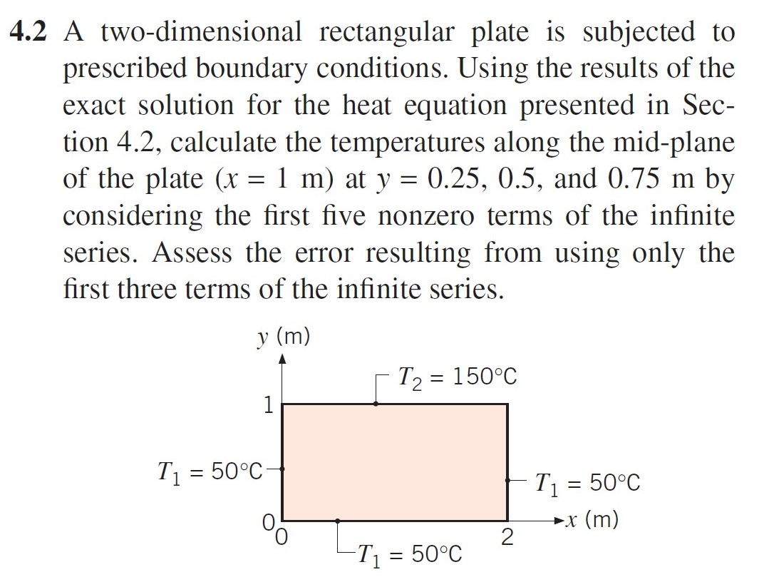 Solved 4 2 A Two Dimensional Rectangular Plate Is Subjected Chegg