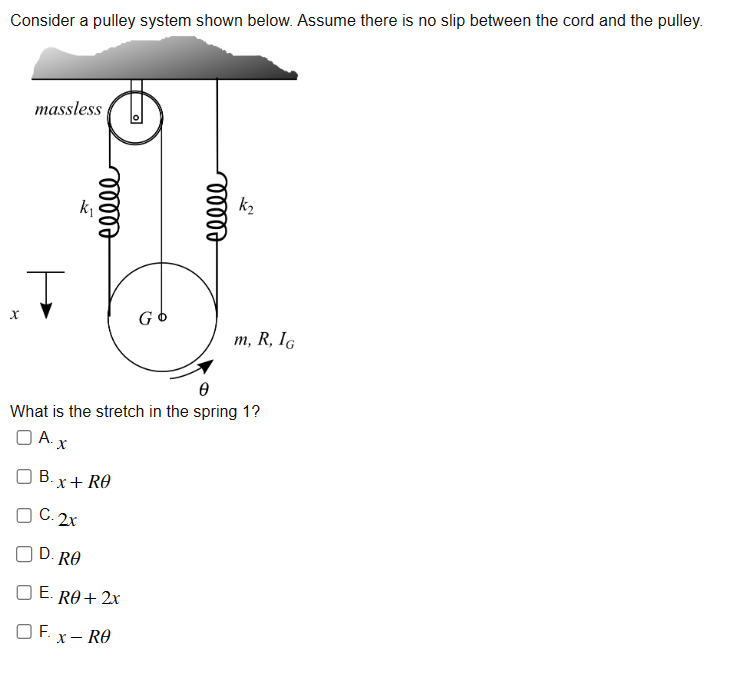 Consider The Pulley System Shown In The Diagram Note Solved