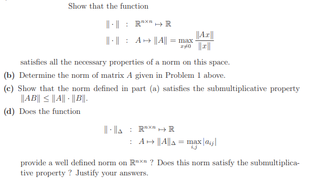 Solved Normed Vector Spaces A Vector Space V Is Called A Chegg